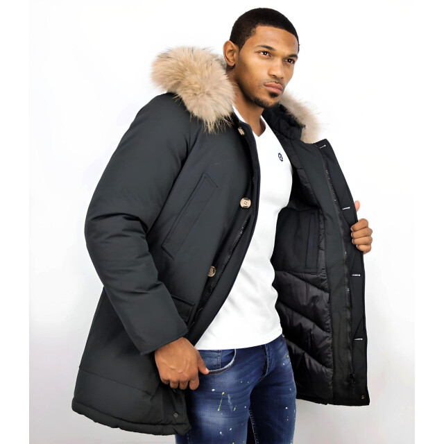 Enos Parka jas met bontkraag PI-7003Z I PI-7101-Z large