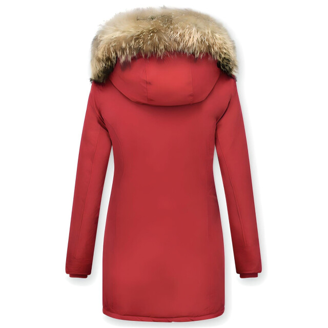 TheBrand Parka jas slim fit met bontkraag LB280PM-R large