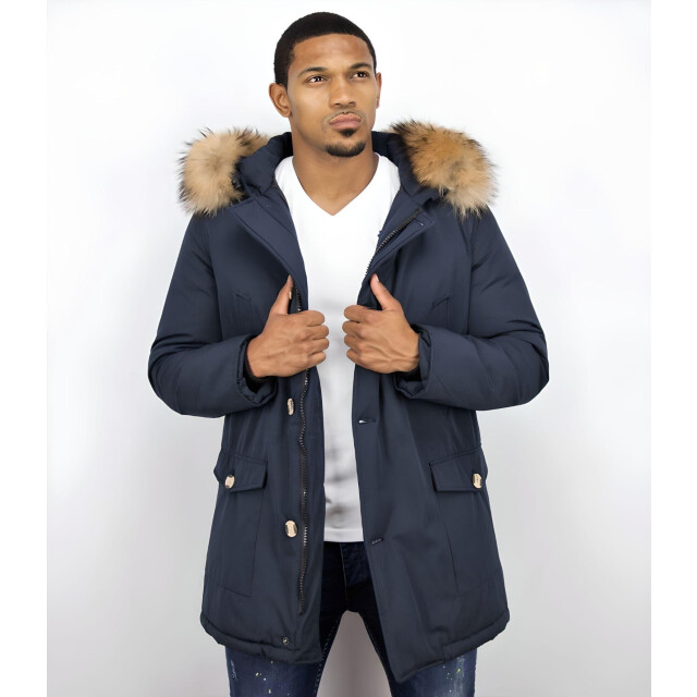 Enos Parka jas met bontkraag PI-7003B I PI-7101-B large