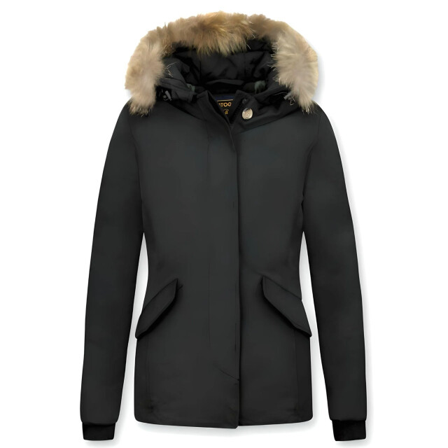 Beluomo Bontjassen winterjas wooly kort 5898Z large