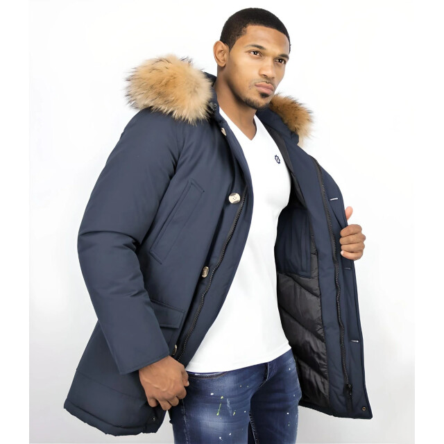 Enos Parka jas met bontkraag PI-7003B I PI-7101-B large