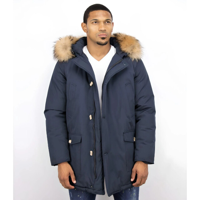 Enos Parka jas met bontkraag PI-7003B I PI-7101-B large