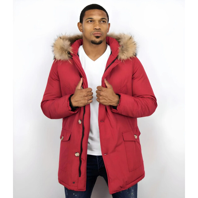 Enos Parka jas met bontkraag PI-7003R I PI-7101-R large