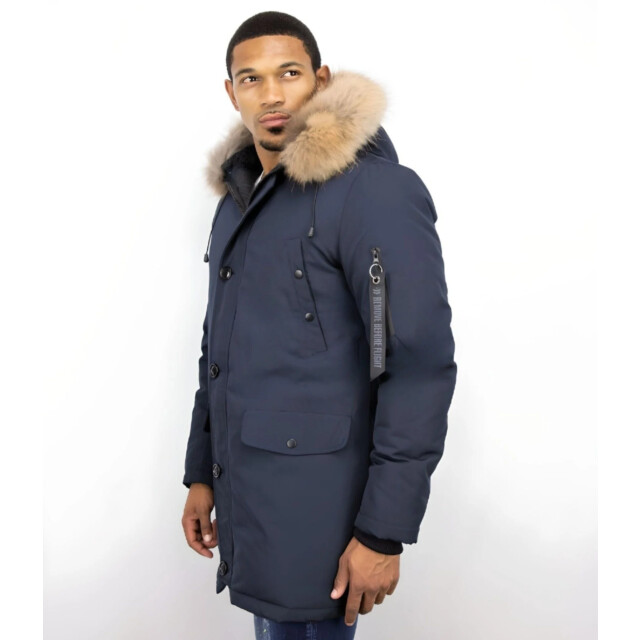 Enos Parka jas met bontkraag PI-7012N I DV-7103-B large