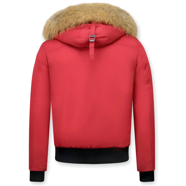 Enos Korte winterjas met bontkraag PI-739R I PI-7006 large