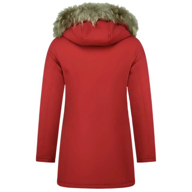 Matogla Nepbontjassen winterjas wooly lang nepbontkraag parka steekzakken 5692a  large