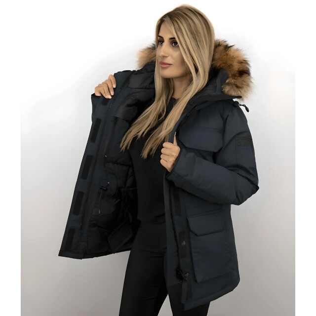 Matogla Parka jas met bontkraag 7603B large