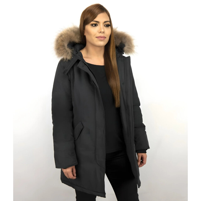 TheBrand Bontjassen winterjas wooly lang LB280PM-Z large
