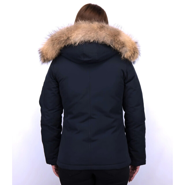 TheBrand Korte winterjas met bontkraag LB-503B large