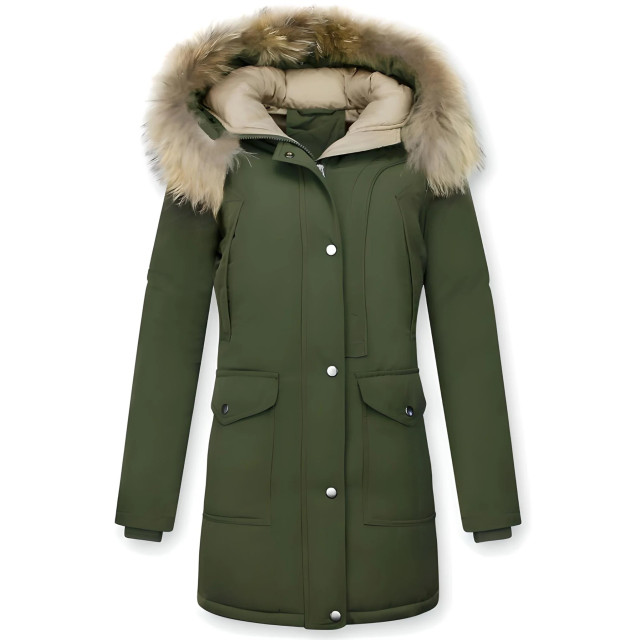 Gentile Bellini Parka jas met bontkraag DM8811-2 large