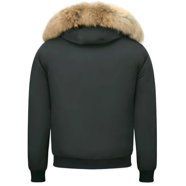 Warren Webber Winterjas kort met bontkraag WW-8002APM-Z large