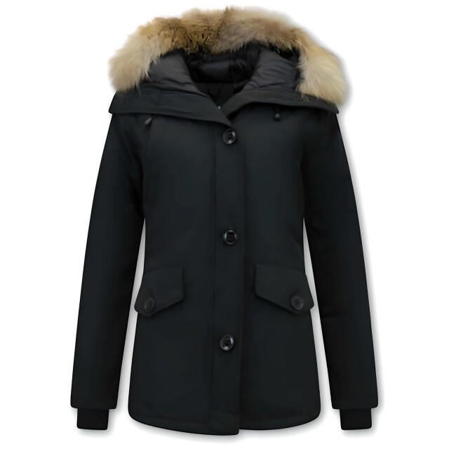 TheBrand Korte winterjas met bontkraag LB-503Z large