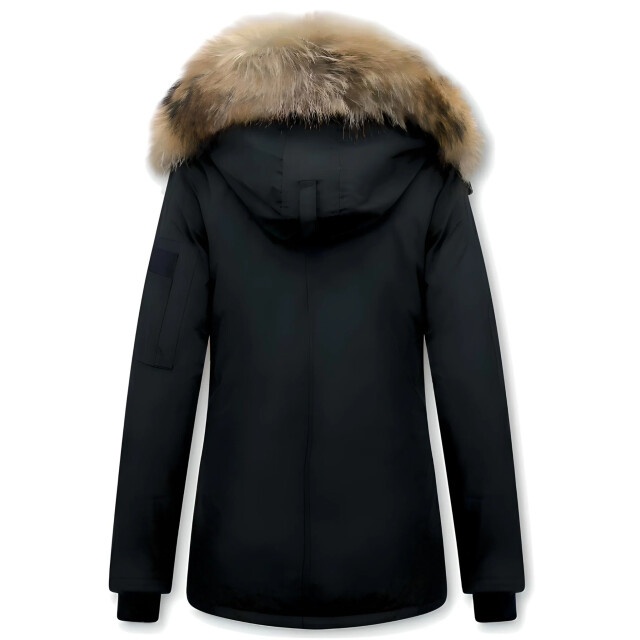 TheBrand Korte winterjas met bontkraag LB-503Z large