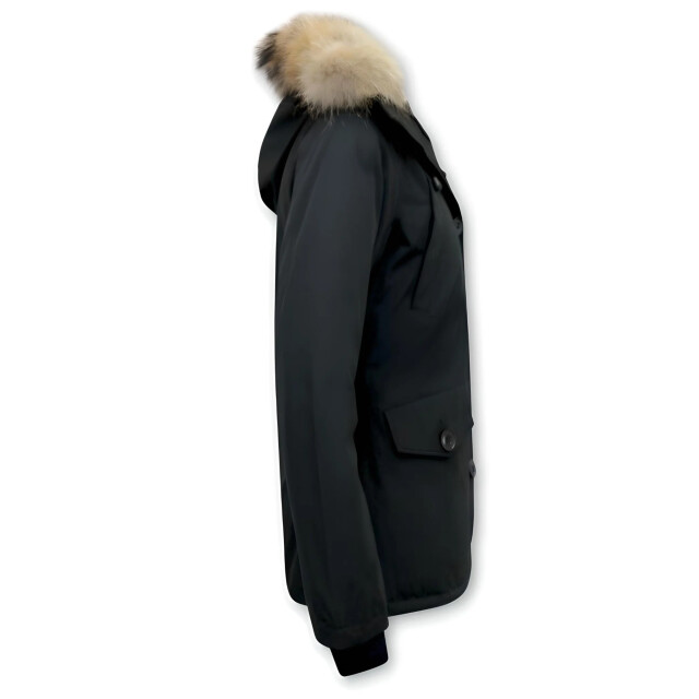 TheBrand Korte winterjas met bontkraag LB-503Z large