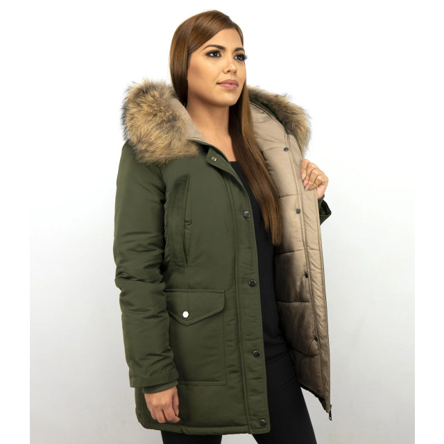 Gentile Bellini Parka jas met bontkraag DM8811-2 large