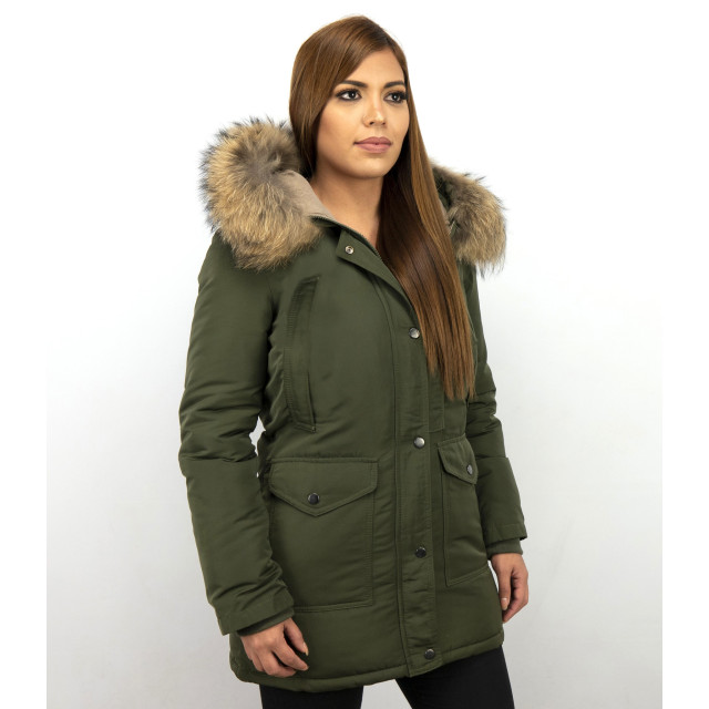 Gentile Bellini Parka jas met bontkraag DM8811-2 large