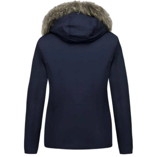 TheBrand Korte winterjas met bontkraag LB-551BPM-B large