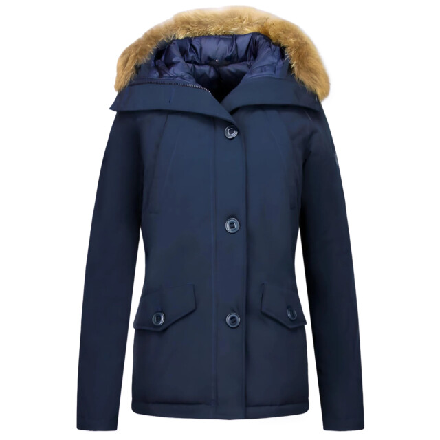 TheBrand Korte winterjas met bontkraag LB-503B large
