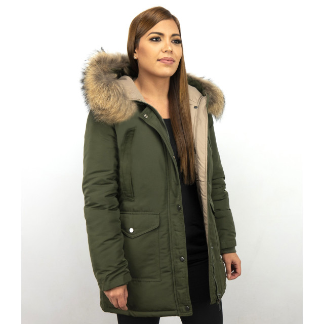 Gentile Bellini Parka jas met bontkraag DM8811-2 large