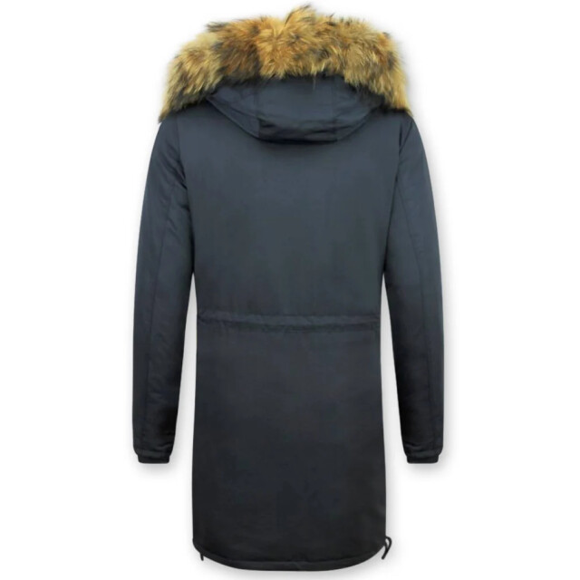 Gentile Bellini Winterjas parka met bontkraag DM8836B large
