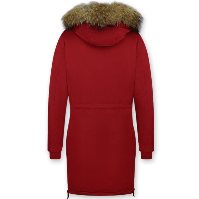 Gentile Bellini Winterjas parka met bontkraag DM8836R large