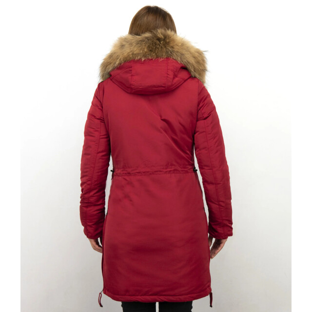 Gentile Bellini Winterjas parka met bontkraag DM8836R large