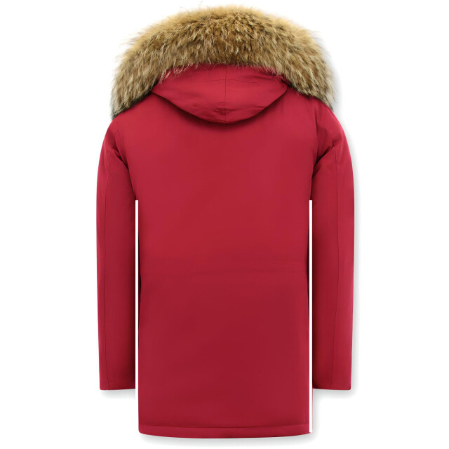 Enos Parka winterjas met grote echte bontkraag PI-7169-R large