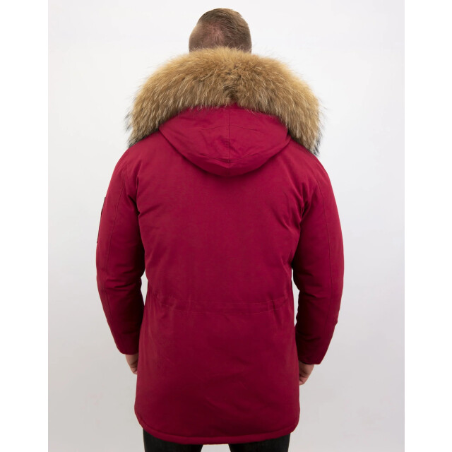Enos Parka winterjas met grote echte bontkraag PI-7169-R large