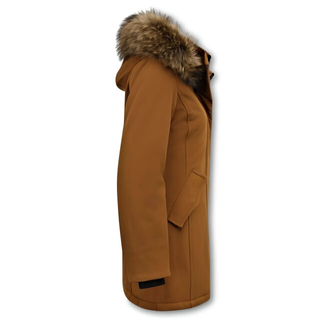 Matogla Winterjas met echte bontkraag slim fit 0681-BR-BONT large