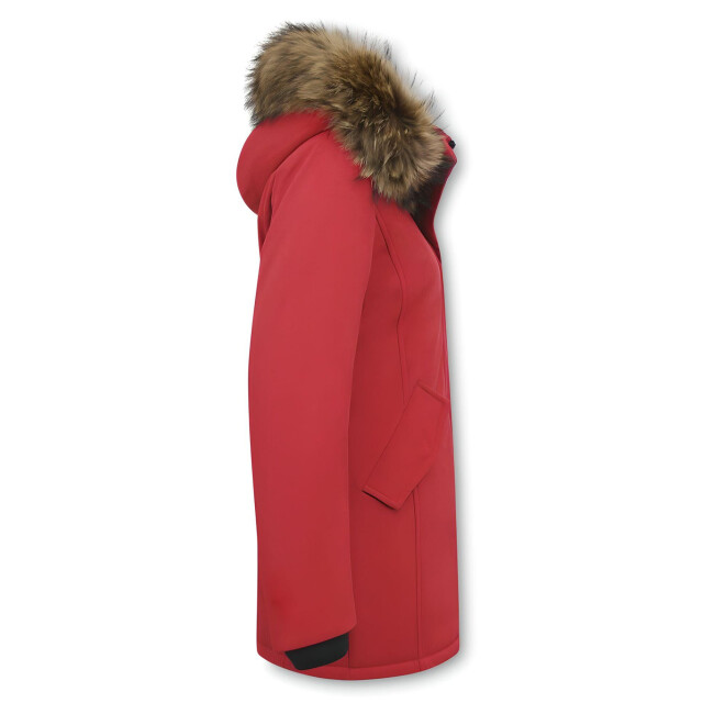 Matogla Winterjas met echte bontkraag slim fit 0681-R-BONT large