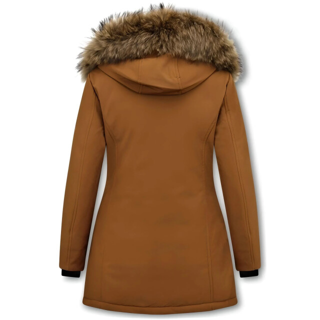 Matogla Winterjas met echte bontkraag slim fit 0681-BR-BONT large