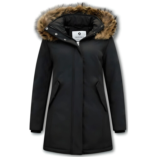 Matogla Winterjas met echte bontkraag slim fit 0681-Z-BONT large