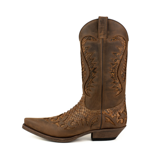 Mayura Boots Cowboy laarzen 1935-milanelo zamora/ natural DESERT-2567 CRAZY OLD SADALE / PYTHON TIERRA large