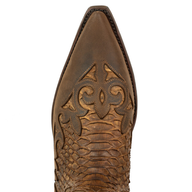 Mayura Boots Cowboy laarzen 1935-milanelo zamora/ natural DESERT-2567 CRAZY OLD SADALE / PYTHON TIERRA large
