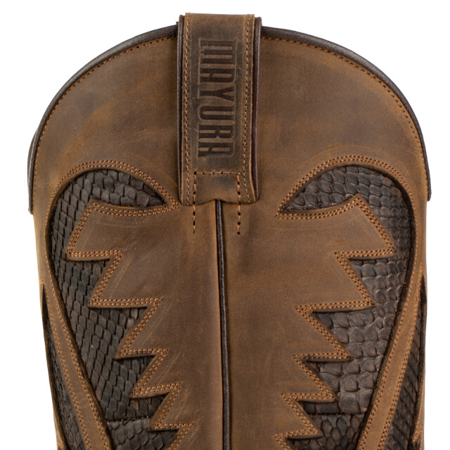Mayura Boots Cowboy laarzen desert-2567 crazy old sadale / testa DESERT-2567 CRAZY OLD SADALE / PYTHON TESTA large