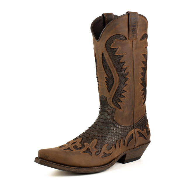 Mayura Boots Cowboy laarzen desert-2567 crazy old sadale / testa DESERT-2567 CRAZY OLD SADALE / PYTHON TESTA large