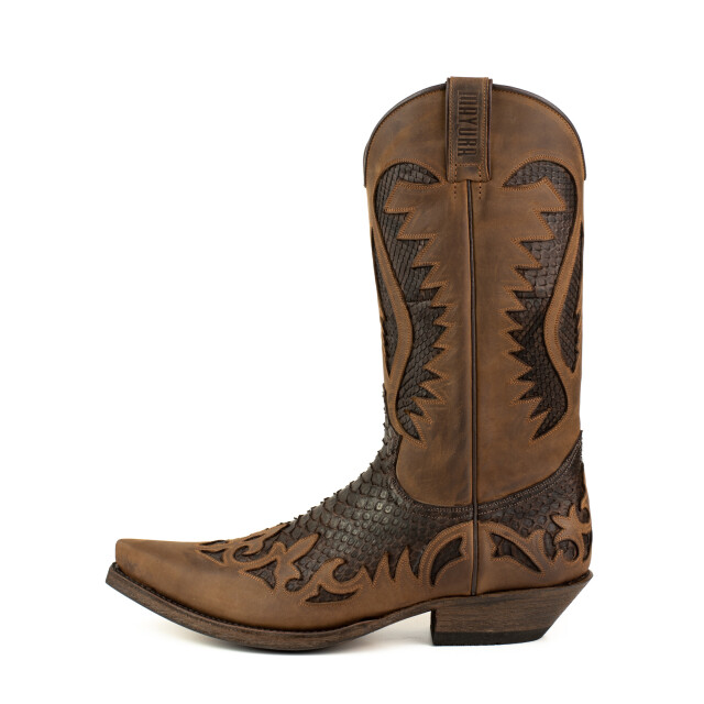 Mayura Boots Cowboy laarzen desert-2567 crazy old sadale / testa DESERT-2567 CRAZY OLD SADALE / PYTHON TESTA large