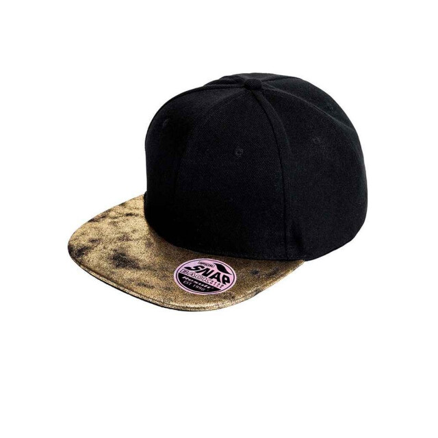 Result Bronx glitter snapback cap UTLT2468_blackgold large