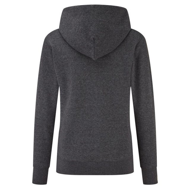 Fruit of the Loom Dames classic heather hoodie UTLT1869_darkgrey large