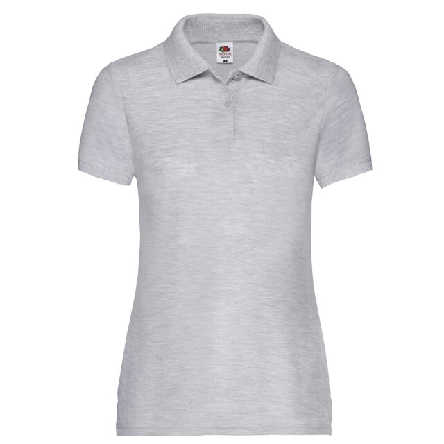 Fruit of the Loom Dames poloshirt UTLT1865_heathergrey large