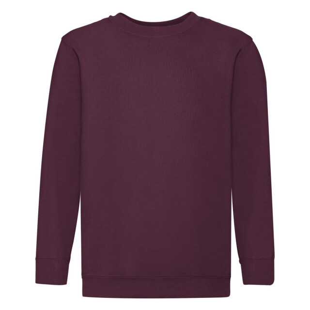 Fruit of the Loom Kinder/kids premium sweatshirt met inzetstuk UTLT1861_burgundy large
