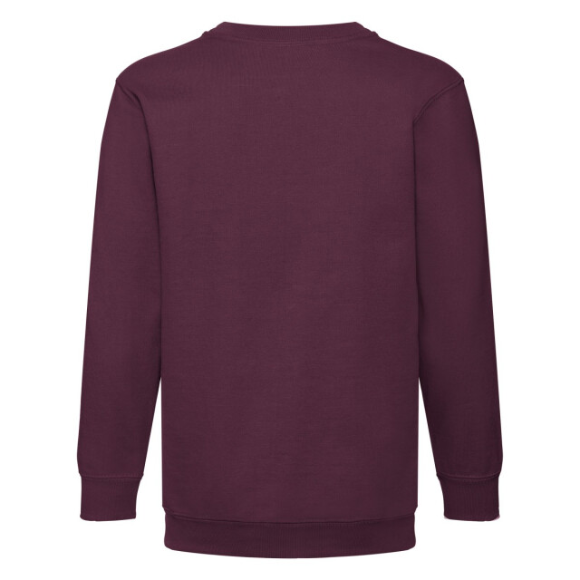 Fruit of the Loom Kinder/kids premium sweatshirt met inzetstuk UTLT1861_burgundy large