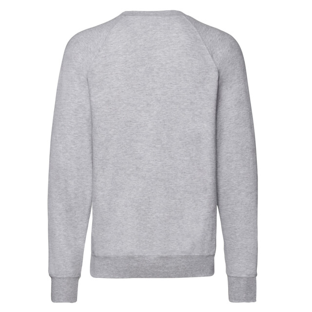 Fruit of the Loom Unisex lichtgewicht raglan sweatshirt voor volwassenen UTLT1851_heathergrey large