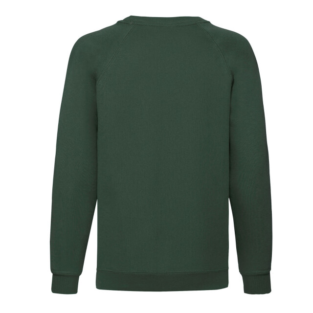Fruit of the Loom Klassiek raglan sweatshirt voor kinderen/kinderen UTLT1841_bottlegreen large