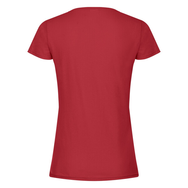 Fruit of the Loom Dames origineel katoenen t-shirt UTLT1836_red large