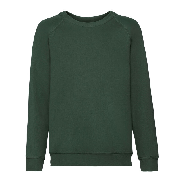 Fruit of the Loom Klassiek raglan sweatshirt voor kinderen/kinderen UTLT1841_bottlegreen large