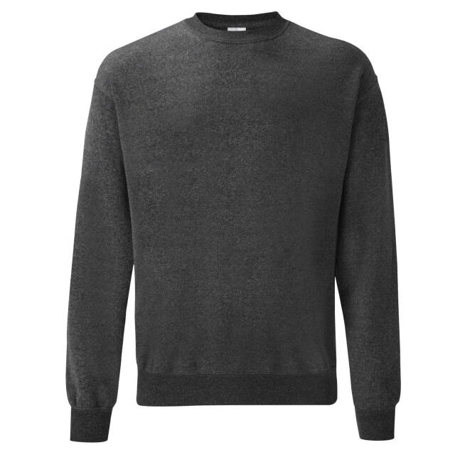 Fruit of the Loom Klassiek heather sweatshirt voor volwassenen UTLT1829_darkgrey large