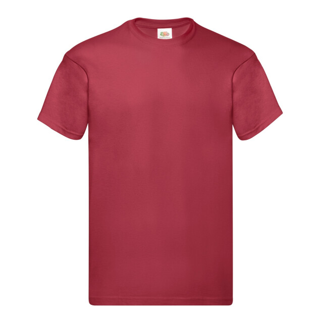 Fruit of the Loom Unisex origineel katoenen t-shirt voor volwassenen UTLT1822_brickred large