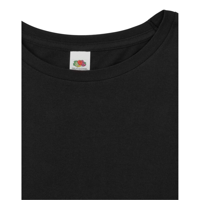 Fruit of the Loom Unisex adult iconic t-shirt met lange mouwen UTLT1821_black large