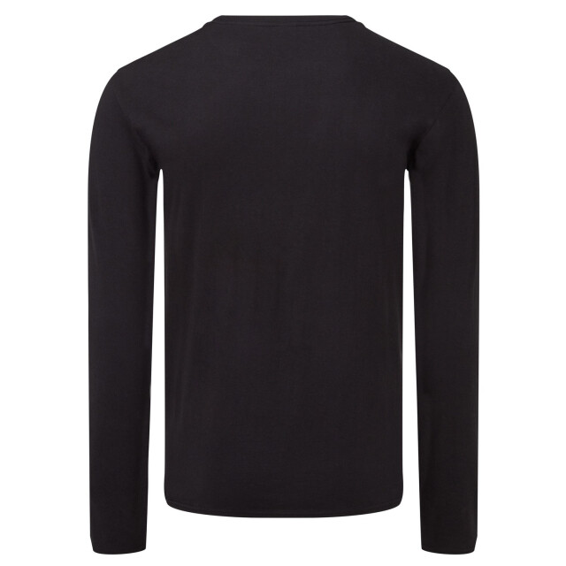 Fruit of the Loom Unisex adult iconic t-shirt met lange mouwen UTLT1821_black large